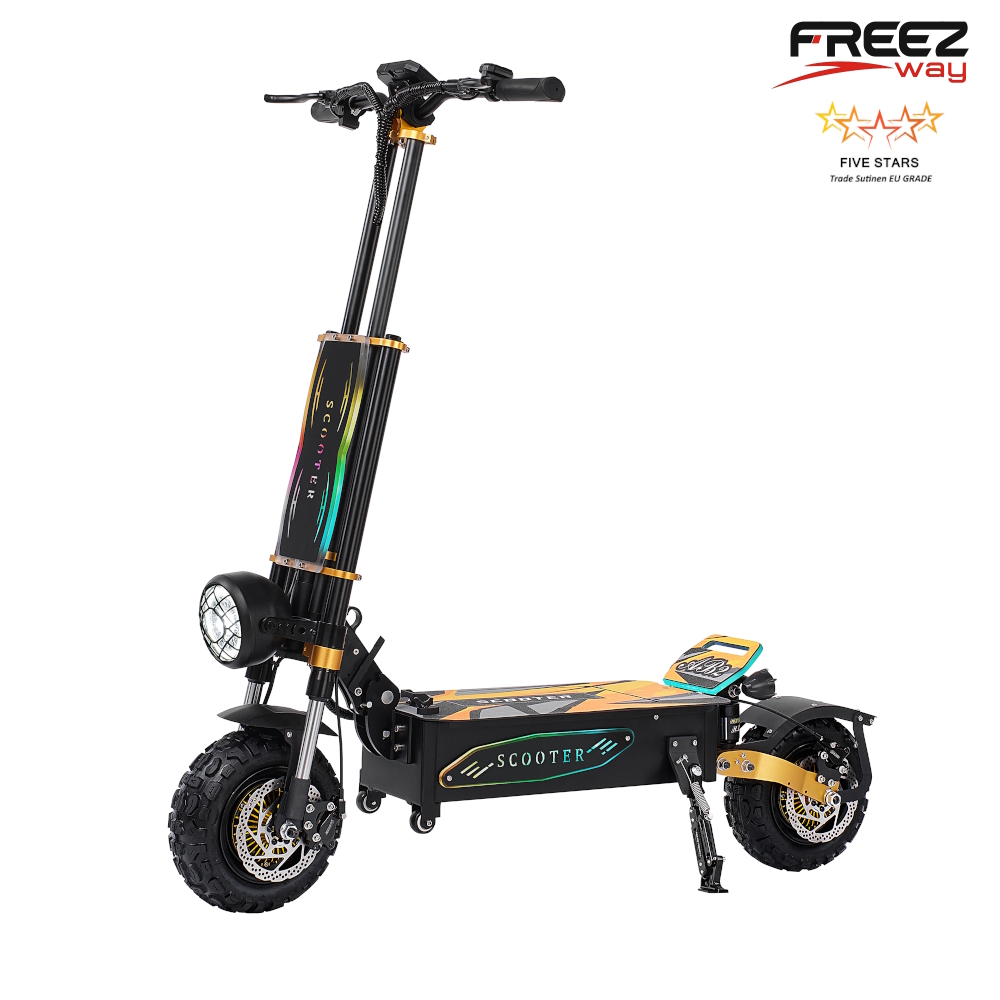 FREEZWAY E-Scooter AB2 6000W (2X3000W) motor 60V 40 Ah battery 11" inch tire