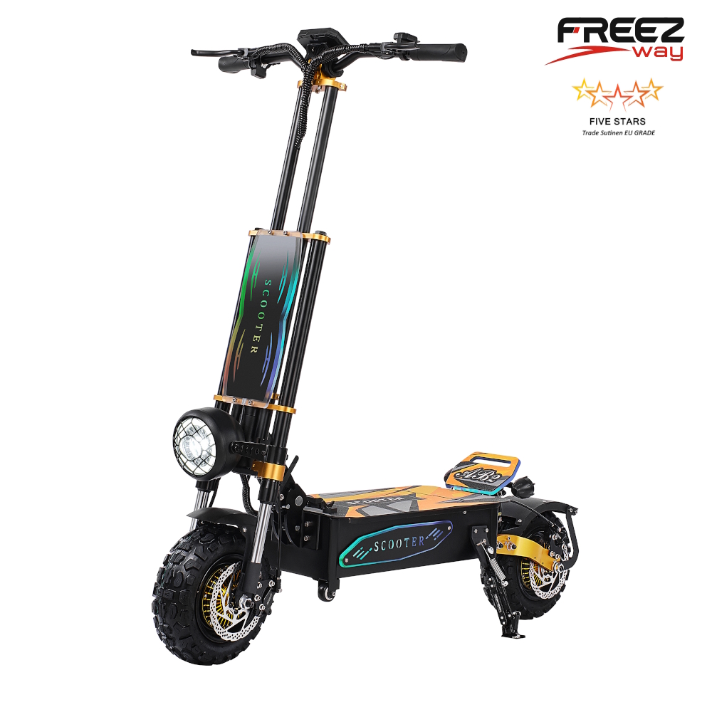 FREEZWAY E-Scooter AB2 6000W (2X3000W) motor 60V 40 Ah battery 11" inch tire 