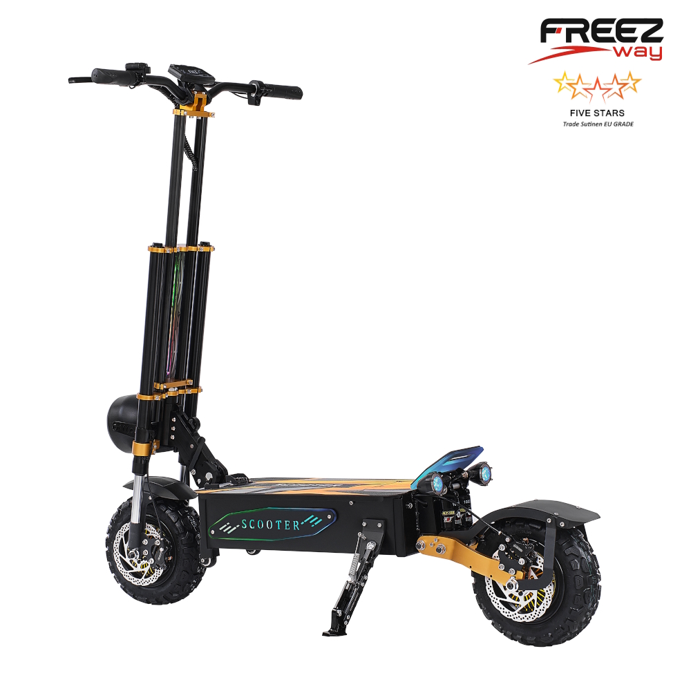 FREEZWAY E-Scooter AB2 6000W (2X3000W) motor 60V 40 Ah battery 11" inch tire 