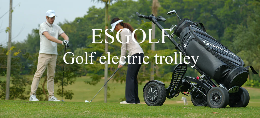 ESWING Bluetooth remote control follow golf electric trolley 36V 7.8Ah Removable Lithium-ion Battery