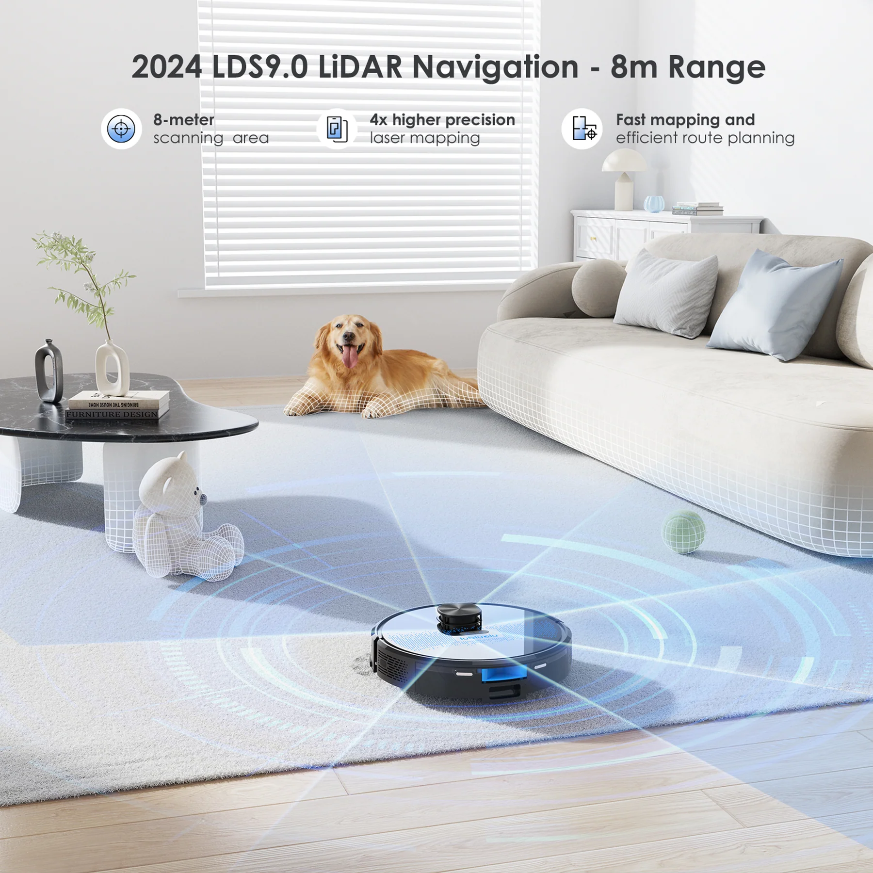 Lubluelu SL60 Plus - SL60D Robot Vacuum with 2.5L Automatic Suction Station