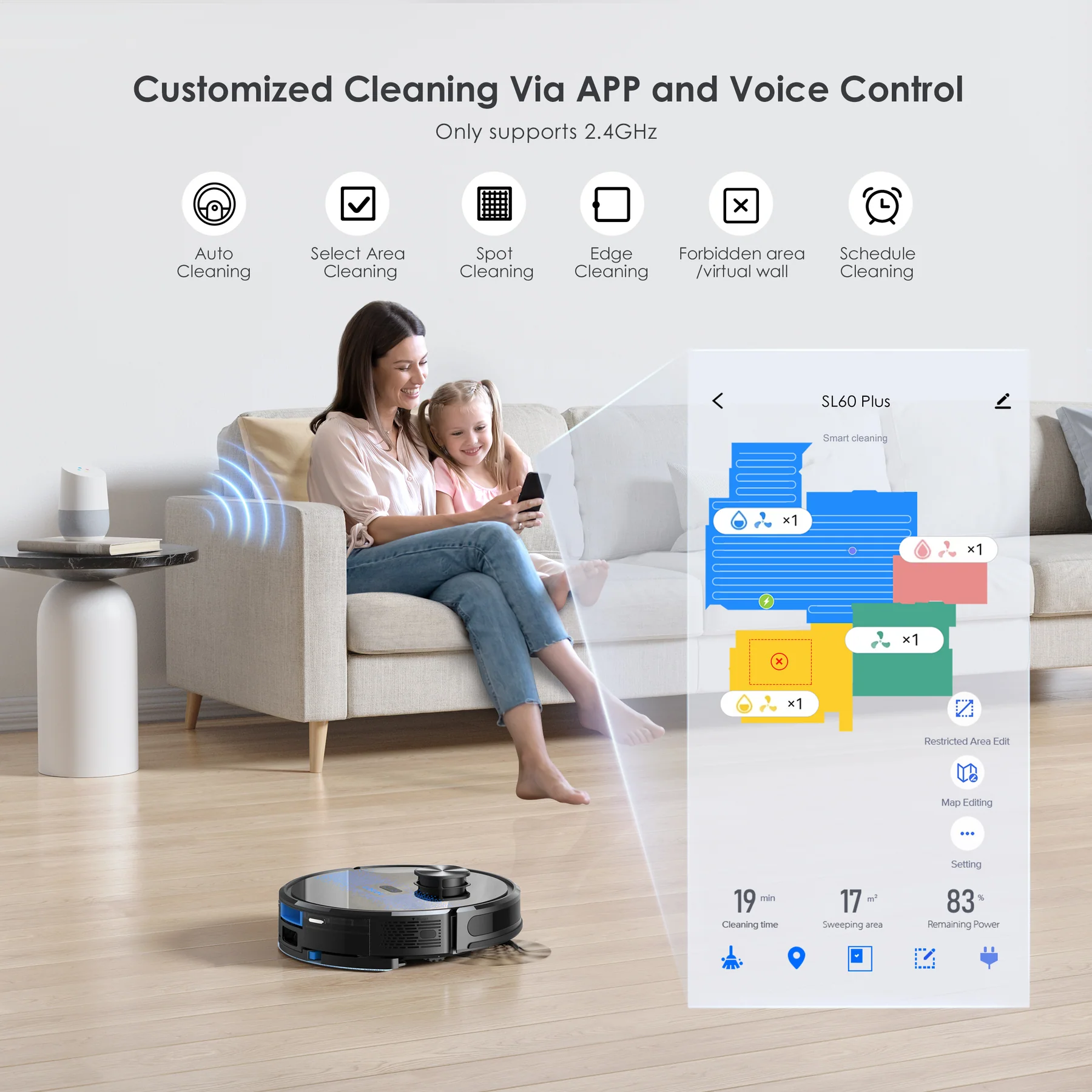 Lubluelu SL60 Plus - SL60D Robot Vacuum with 2.5L Automatic Suction Station
