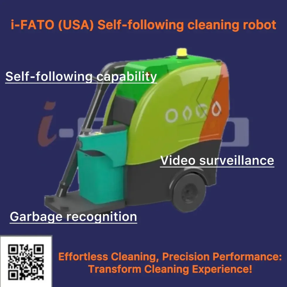 Self-following Cleaning Robot