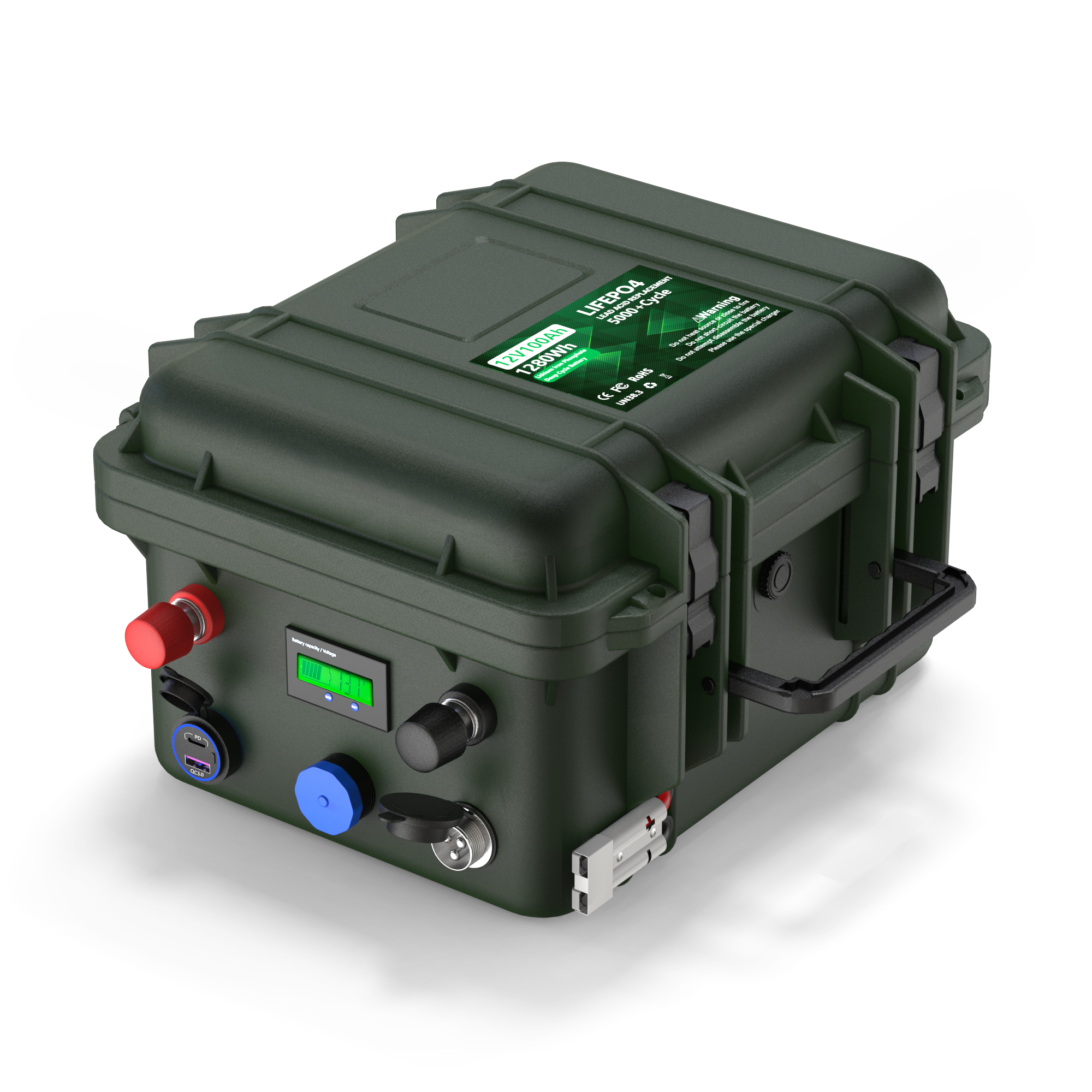 12.8V 100Ah 1280Wh LiFePO4 battery pack for outdoor use manufacturer Cerrnss