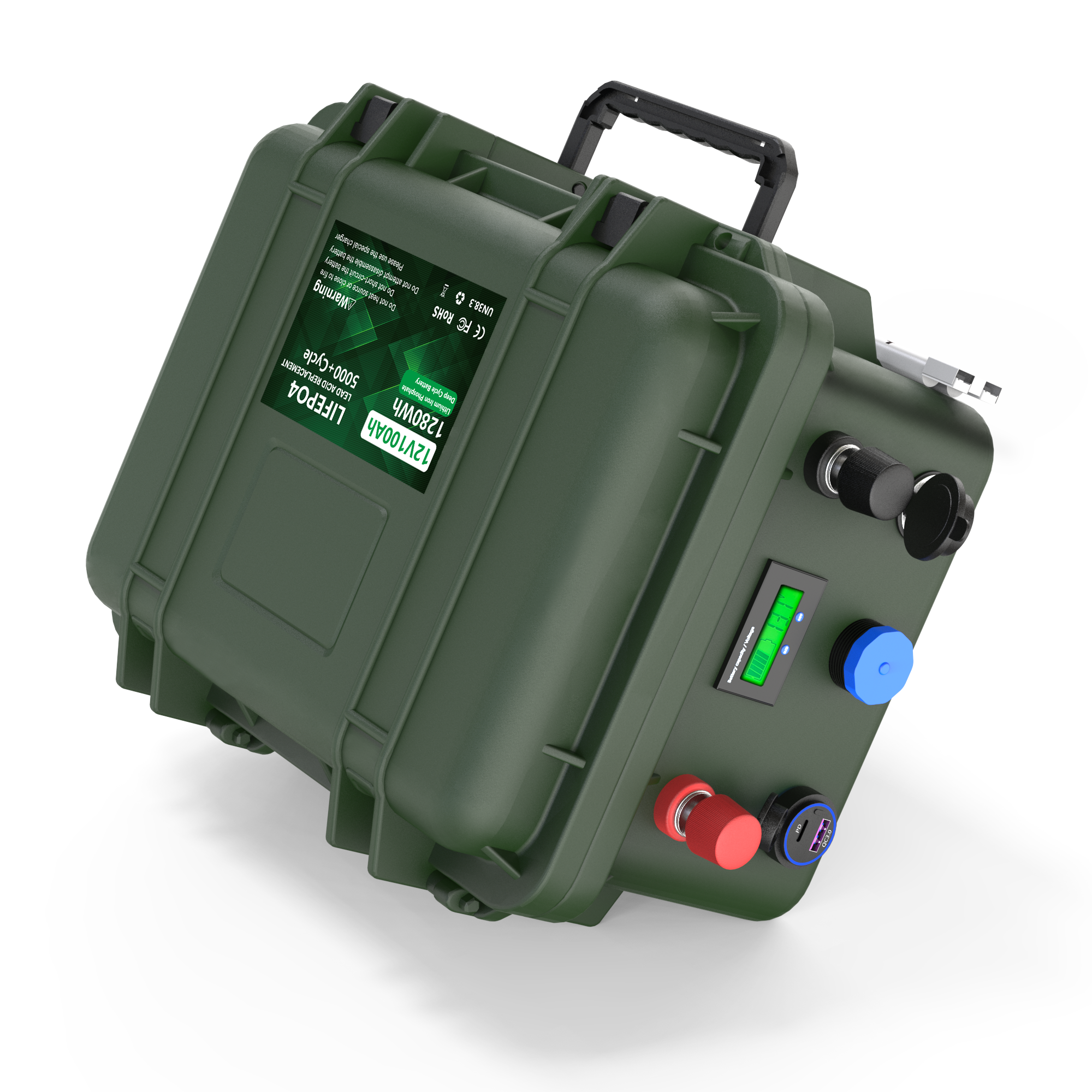 12.8V 100Ah 1280Wh LiFePO4 battery pack for outdoor use manufacturer Cerrnss