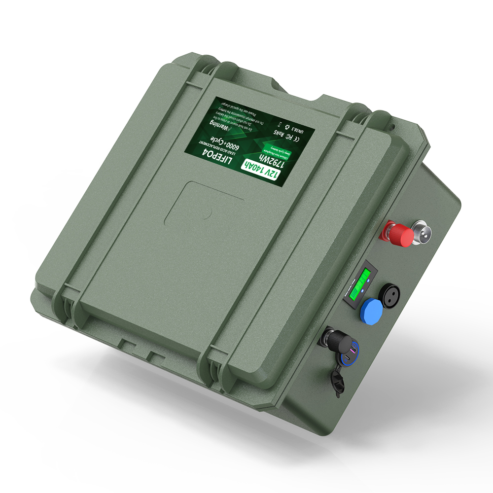 12.8V 140Ah 1792Wh LiFePO4 battery pack for outdoor use manufacturer Cerrnss