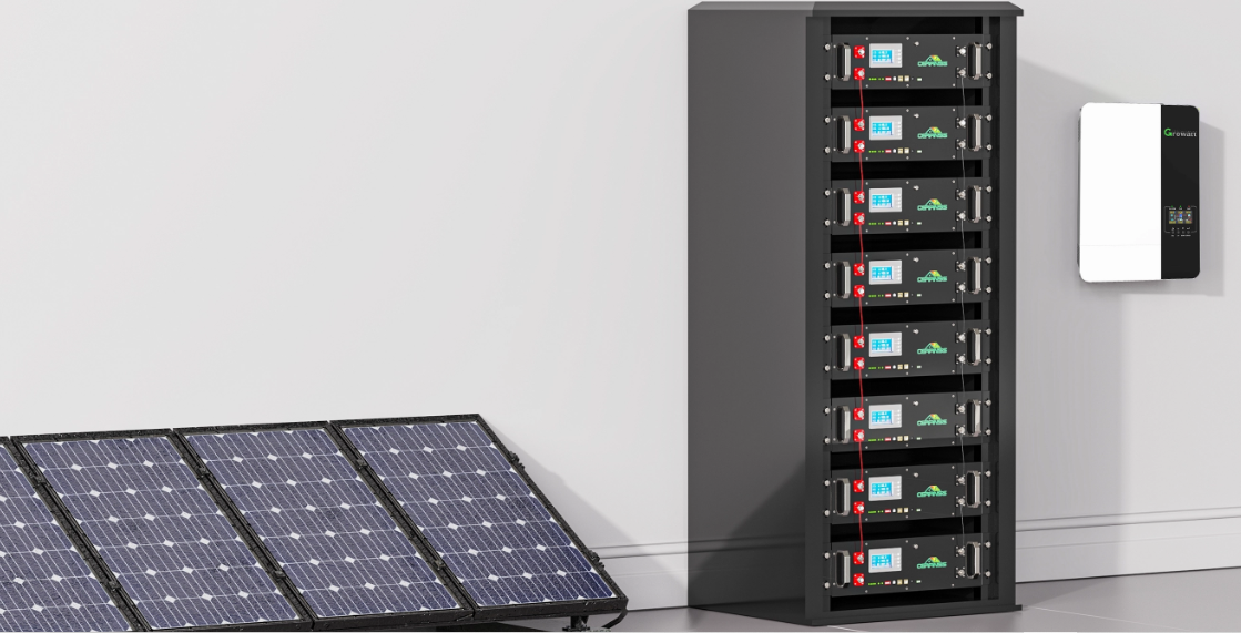 CERRNSS 51.2V 100Ah LiFePO4 Battery Rack