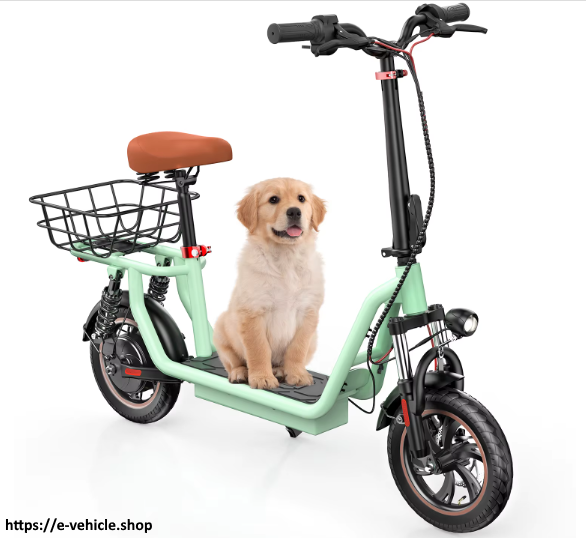 IScooter I12 500W 36V 7.5Ah Electric Scooter With Seat & Carry Basket