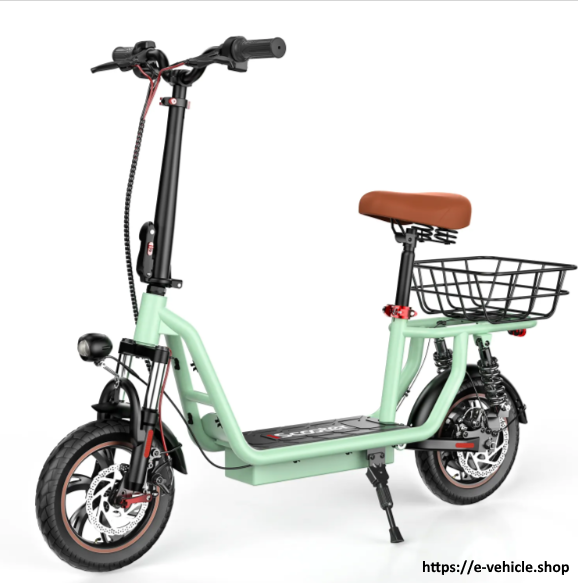 IScooter I12 500W 36V 7.5Ah Electric Scooter With Seat & Carry Basket