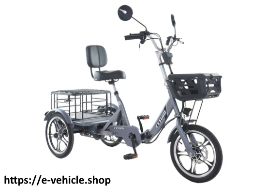 Eurobike Foldable Cargo E-Trike - 48v 12Ah 400W (250W) rear-drive, speed 23km/h