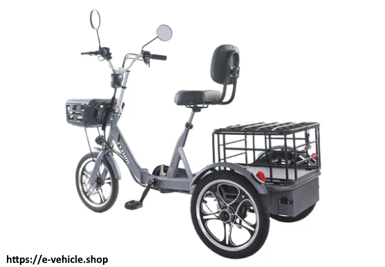 Eurobike Foldable Cargo E-Trike - 48v 12Ah 400W (250W) rear-drive, speed 23km/h