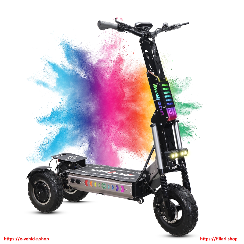 MICO MT30 Trike Kick Scooter 6000W (2x3000W) 60V 27Ah 13" Wheels