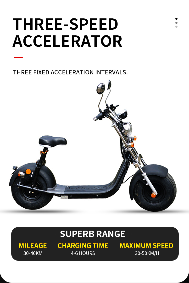 Dogebos SC10 E-Scooter 1500W 60V 12Ah 2025 Modell