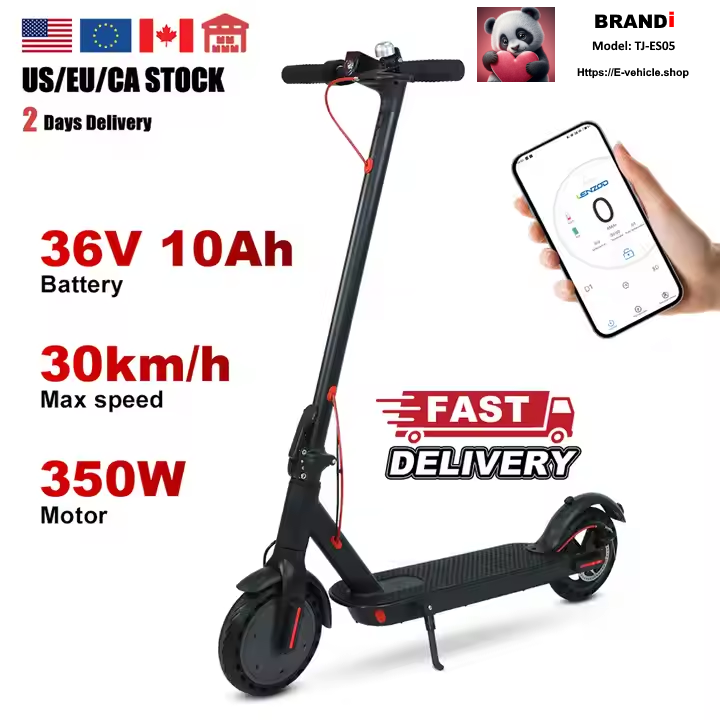 BRANDi TJ-ES05 E-Scooter 350W 36V 10,4 Ah Lithium Battery 8,5" inch wheels