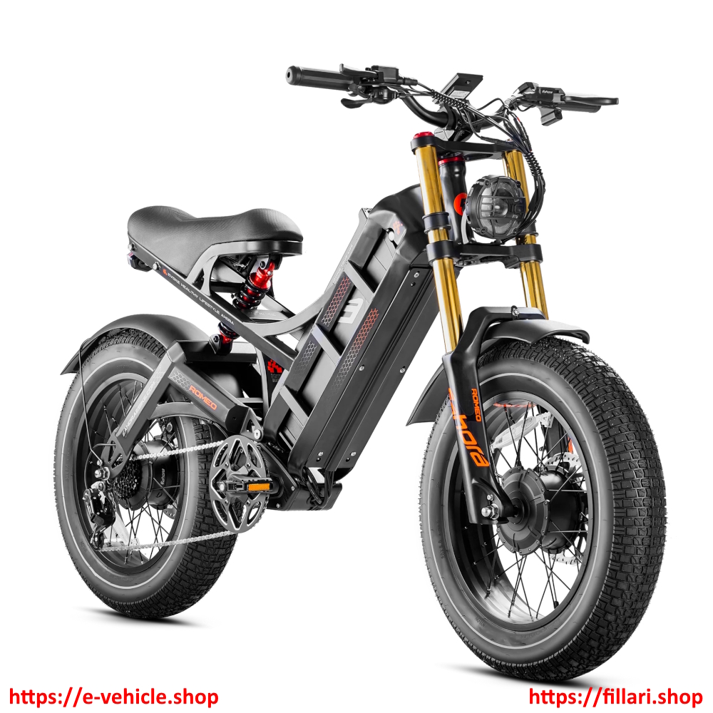 eAHORA E-Bike ROMEO II Dual Motor 1250W (2500W) 52V 60Ah Tire 20" X 5.0