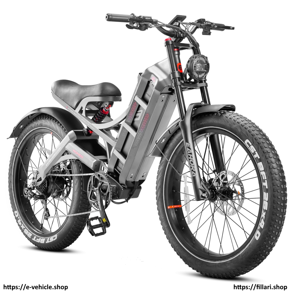 eAHORA E-Bike ROMEO Pro Motor 1200W Battery: 48V/60AH  Tire 26" X 4.0