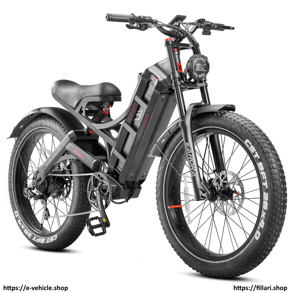eAHORA E-Bike ROMEO Pro Motor 1200W Battery: 48V/60AH  Tire 26" X 4.0