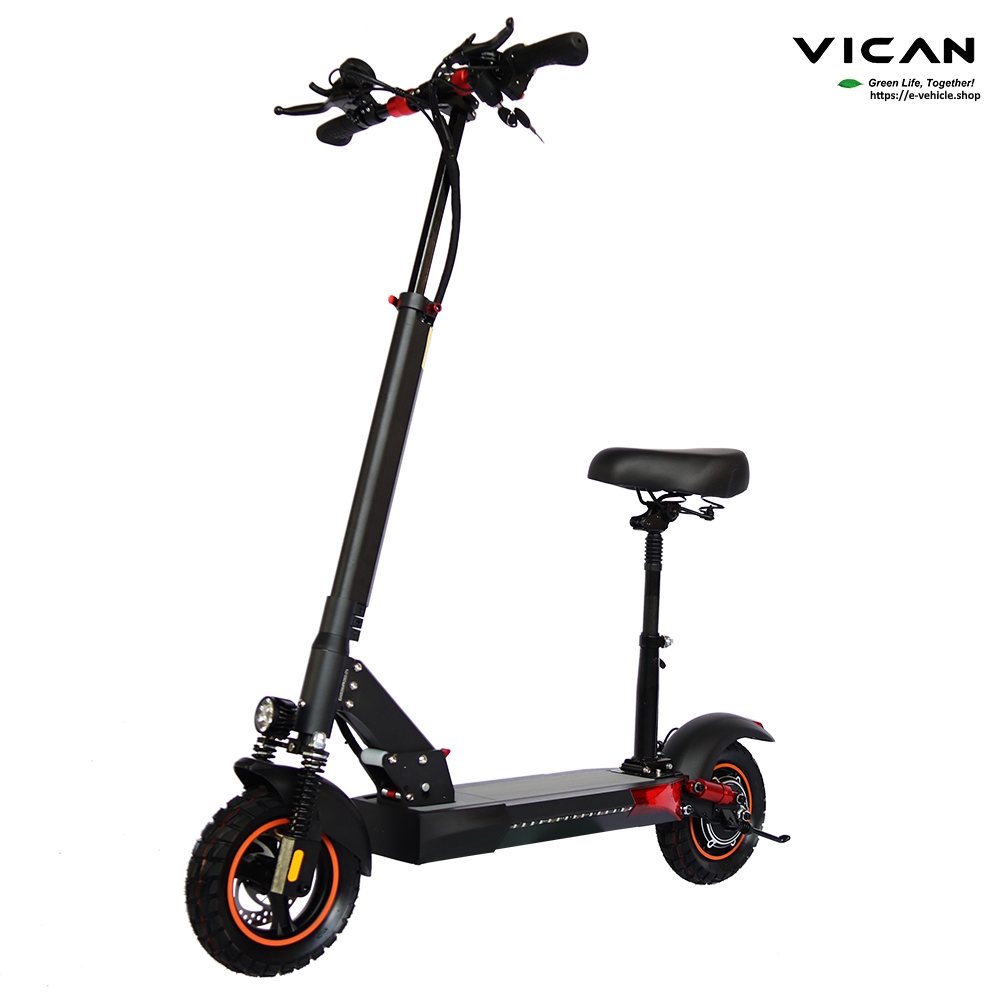 VICAN M4 PRO E-Scooter 800W 16Ah Lithium battery 10" Tires, seat, Water Proof IP55