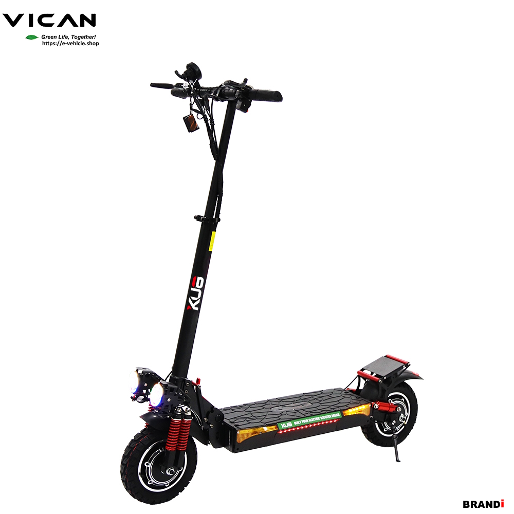 VICAN eMAMBA / KU8 X4 E-Scooter 2X800W (1600W) 18Ah Lithium battery 10" Tires, Water Proof IP55 