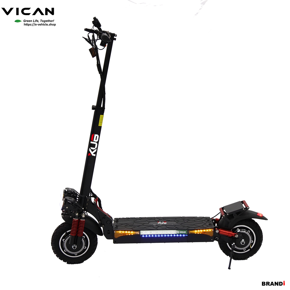 VICAN eMAMBA / KU8 X4 E-Scooter 2X800W (1600W) 18Ah Lithium battery 10" Tires, Water Proof IP55 
