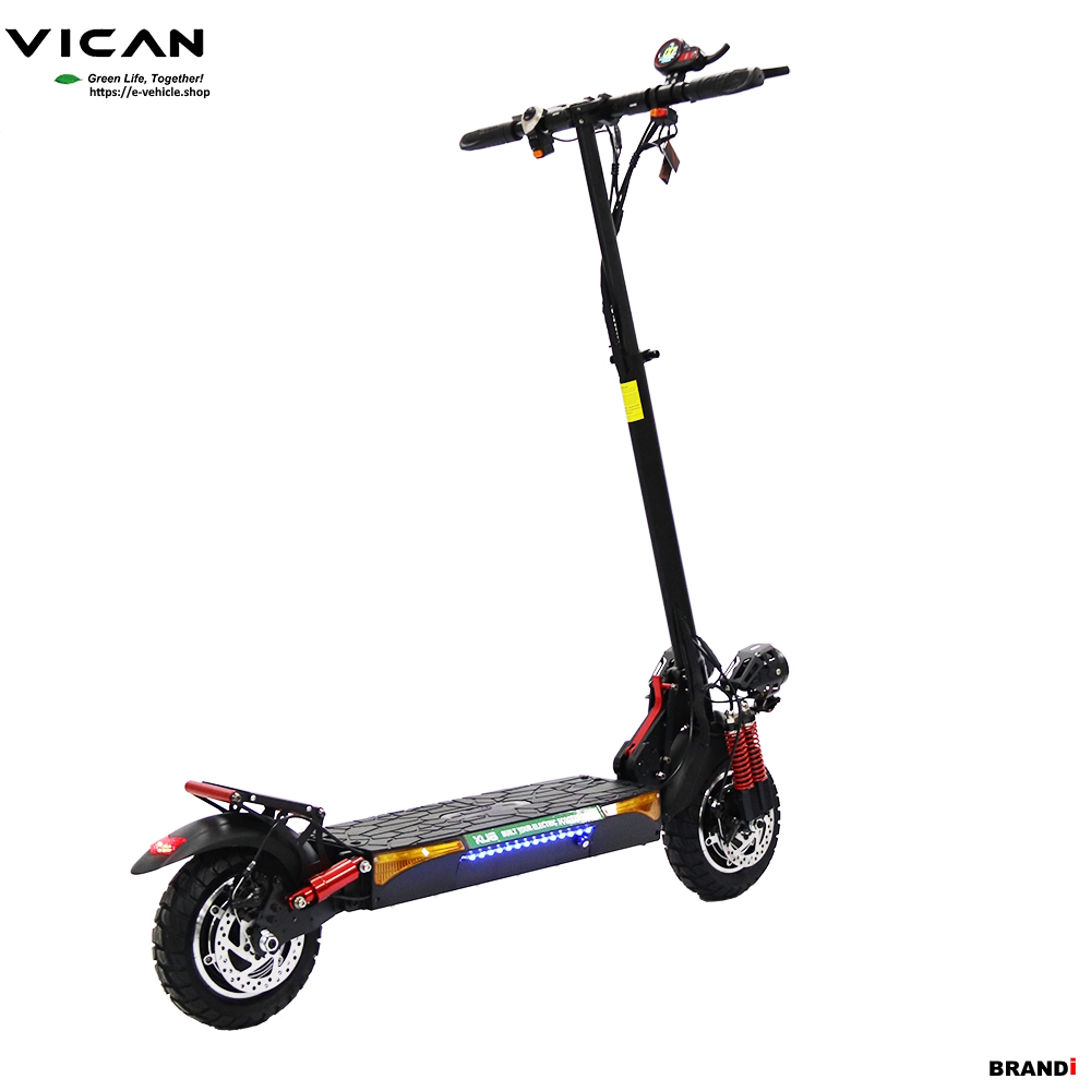 VICAN eMAMBA / KU8 X4 E-Scooter 2X800W (1600W) 18Ah Lithium battery 10" Tires, Water Proof IP55 
