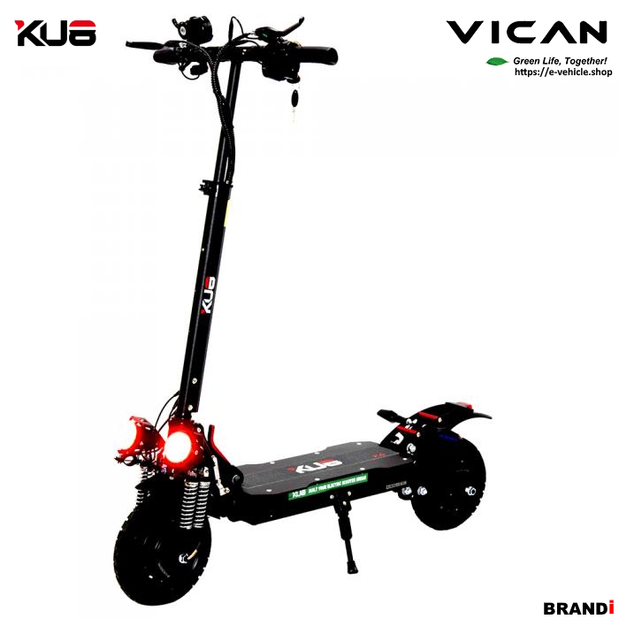 VICAN eMAMBA / KU8 X6 E-Scooter 2X1200W (2400W) 21Ah Lithium battery 10" Tires, Water Proof IP55 