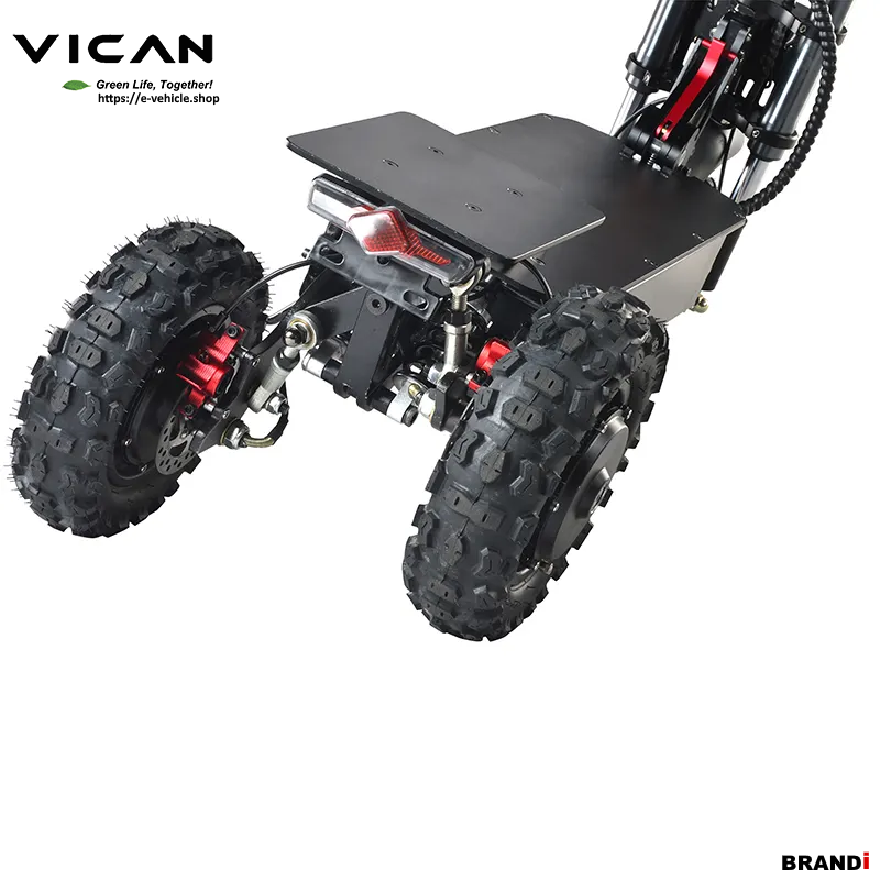 VICAN V-Y6 3 Wheel Electric Scooter 8400W (3X2800W) 60V 26AH 11" Off road tires with Tubes