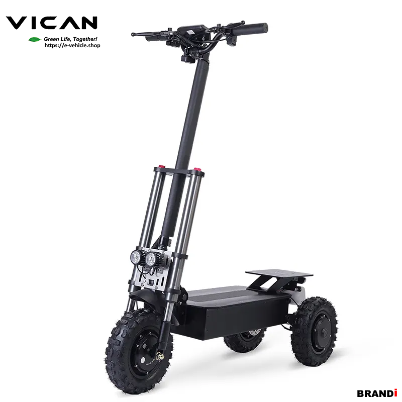 VICAN V-Y6 3 Wheel Electric Scooter 8400W (3X2800W) 60V 26AH 11" Off road tires with Tubes