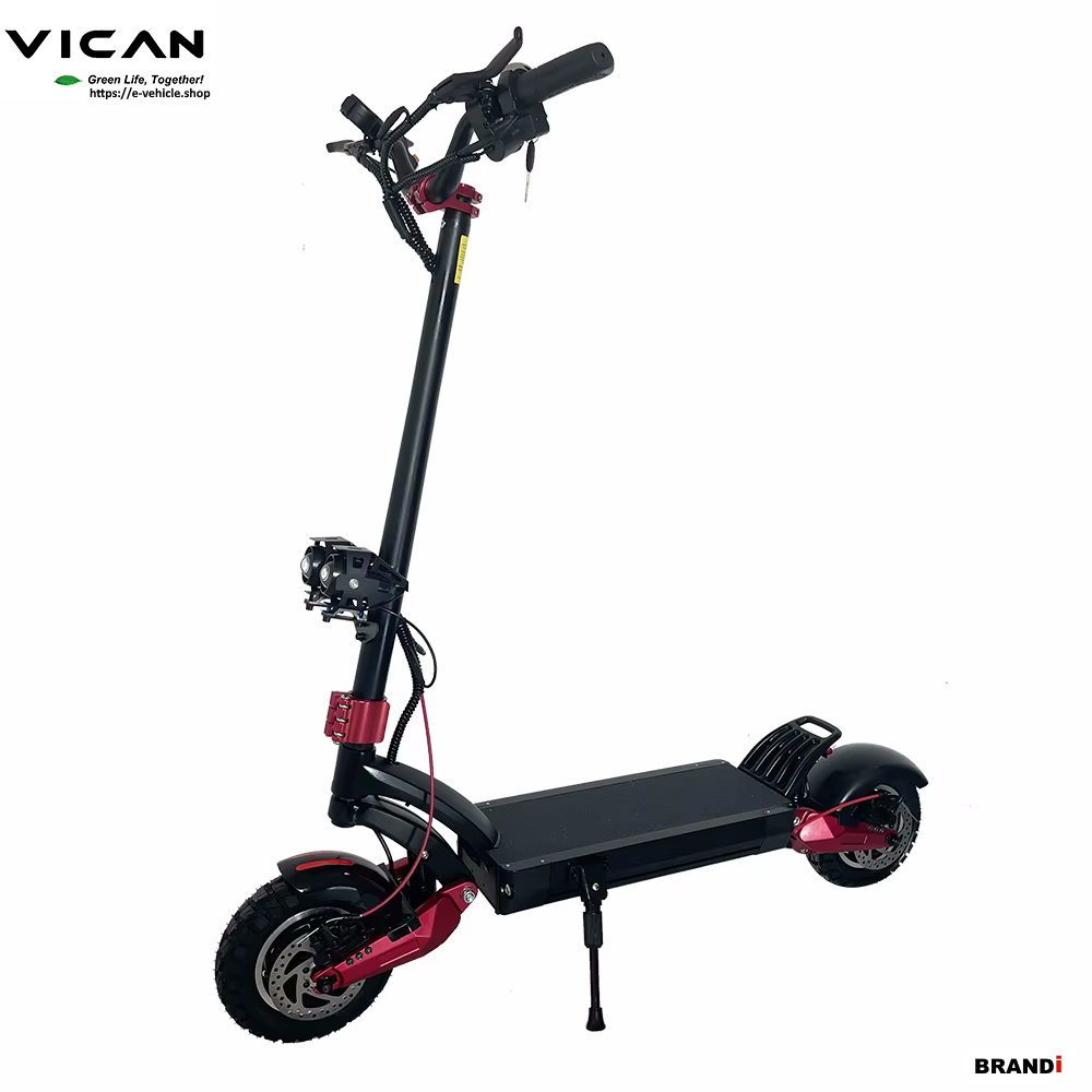 VICAN V-Y9 Dual Motor Electric Scooter 2400W 52V 21AH Lithium Battery 10" Tires