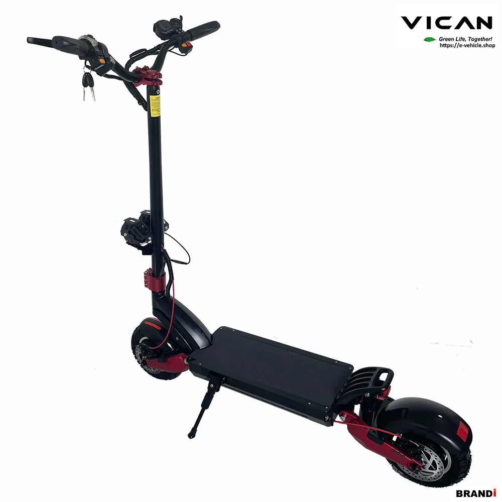 VICAN V-Y9 Dual Motor Electric Scooter 2400W 52V 21AH Lithium Battery 10" Tires