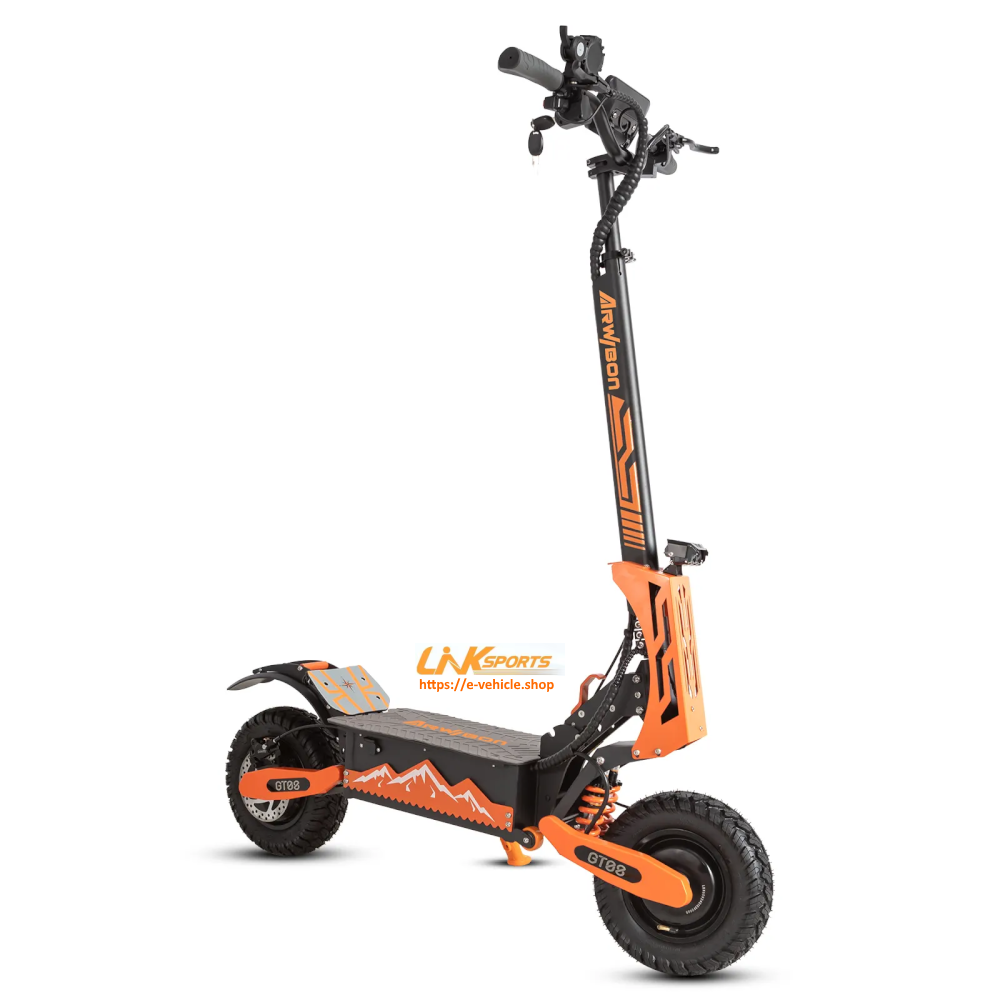 Linksports E-Scooter GT08 5600W dual motor (2800Wx2) 60V 27Ah Lithium battery, Seat , 11" Tires 