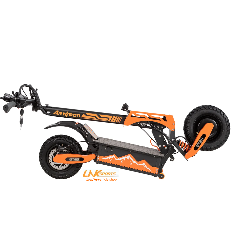 Linksports E-Scooter GT08 5600W dual motor (2800Wx2) 60V 27Ah Lithium battery, Seat , 11" Tires 