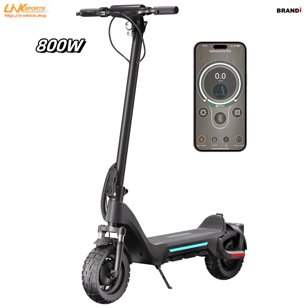 LinkSports LD-S9 Plus 800W (1400W Peak) 48V 15Ah Electric Scooter 10" off road Tires