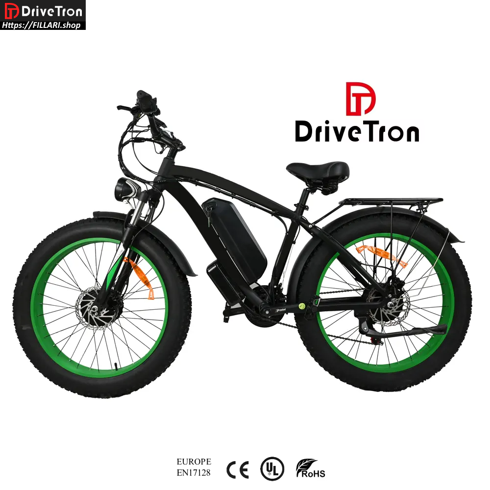 DriveTron DP-2602 Electric Bike Dual motor 2 X 1000W 48V 20Ah Lithium  26"4.0 Fat tires 