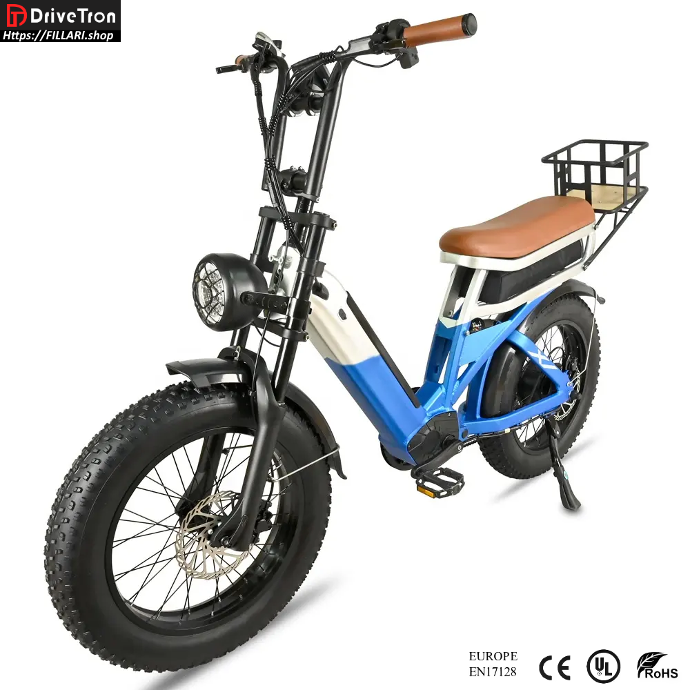 DriveTron DP-2033 Electric Bike Dual motor 2 X 1000W 48V 30Ah (2x15Ah) Lithium 20"4.0 Fat tires 