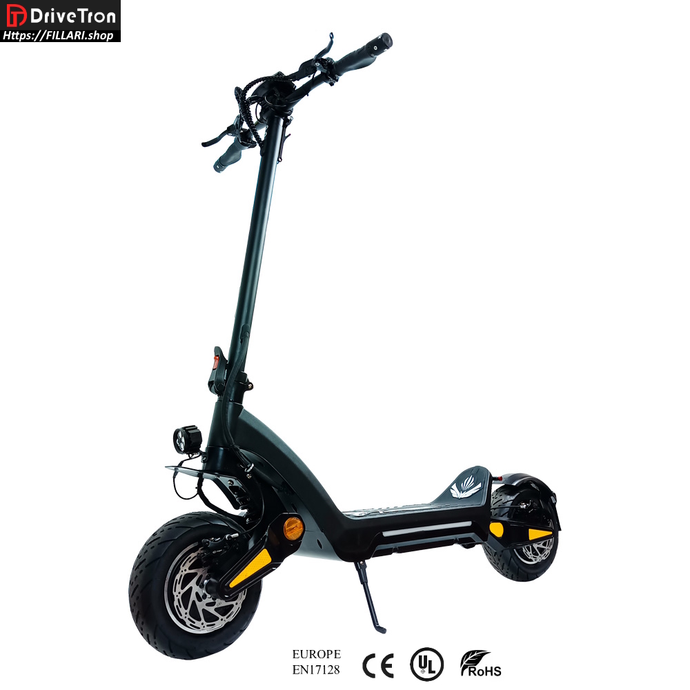 DriveTron DT06 Electric scooter 60v 23.4ah Dual motor 1200W x 2 = 2400W (1900W x 2 peak = 3800W) Range 60-85Km 11" solid Tires