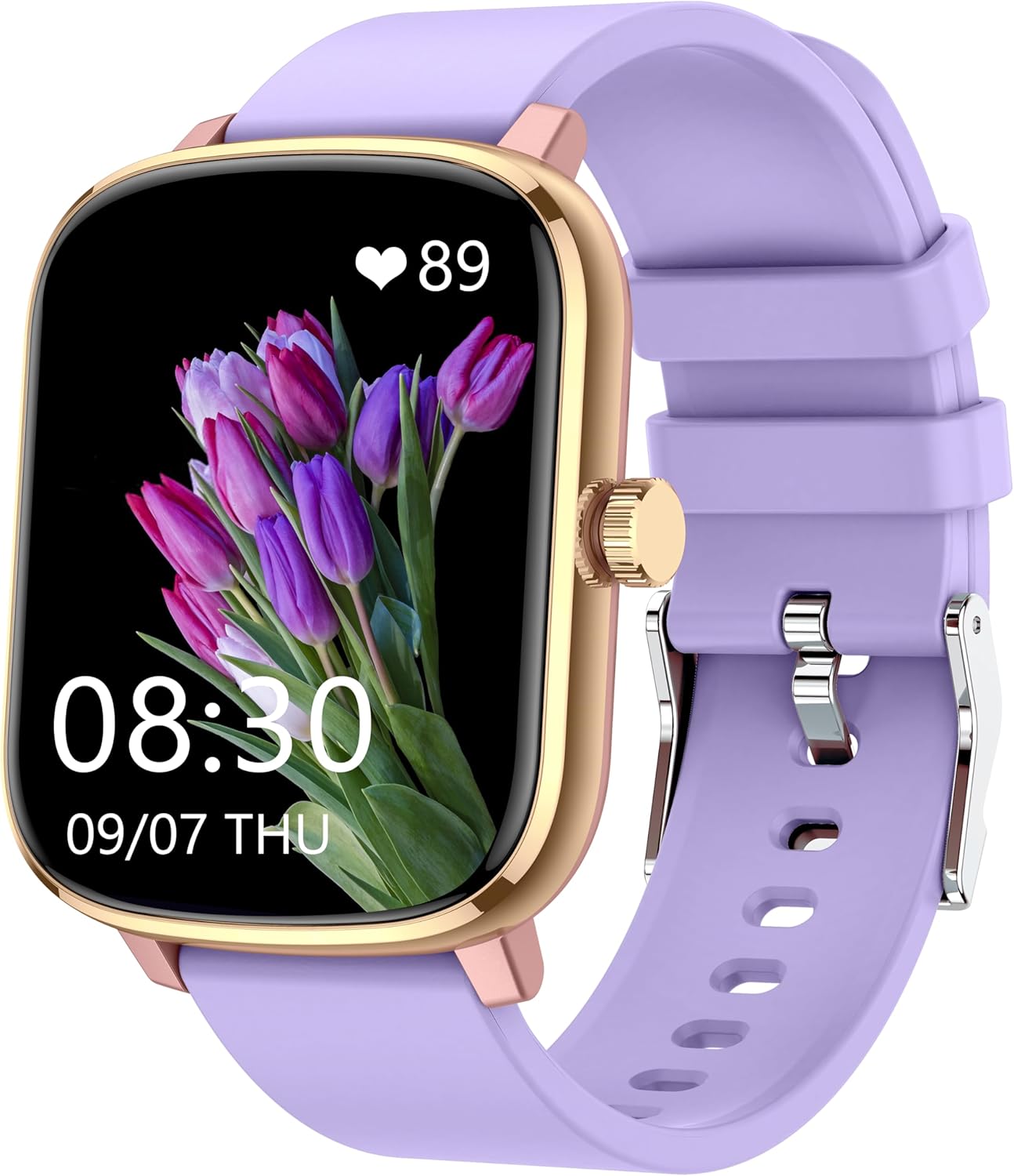 Popglory Smart Watch, 1.69'' Fitness Watch Women Men with Heart Rate, Blood Pressure, Blood Oxygen & Sleep Monitor, 110 Sports Modes Fitness Tracker, Waterproof Pedometer Compatible Android iPhone