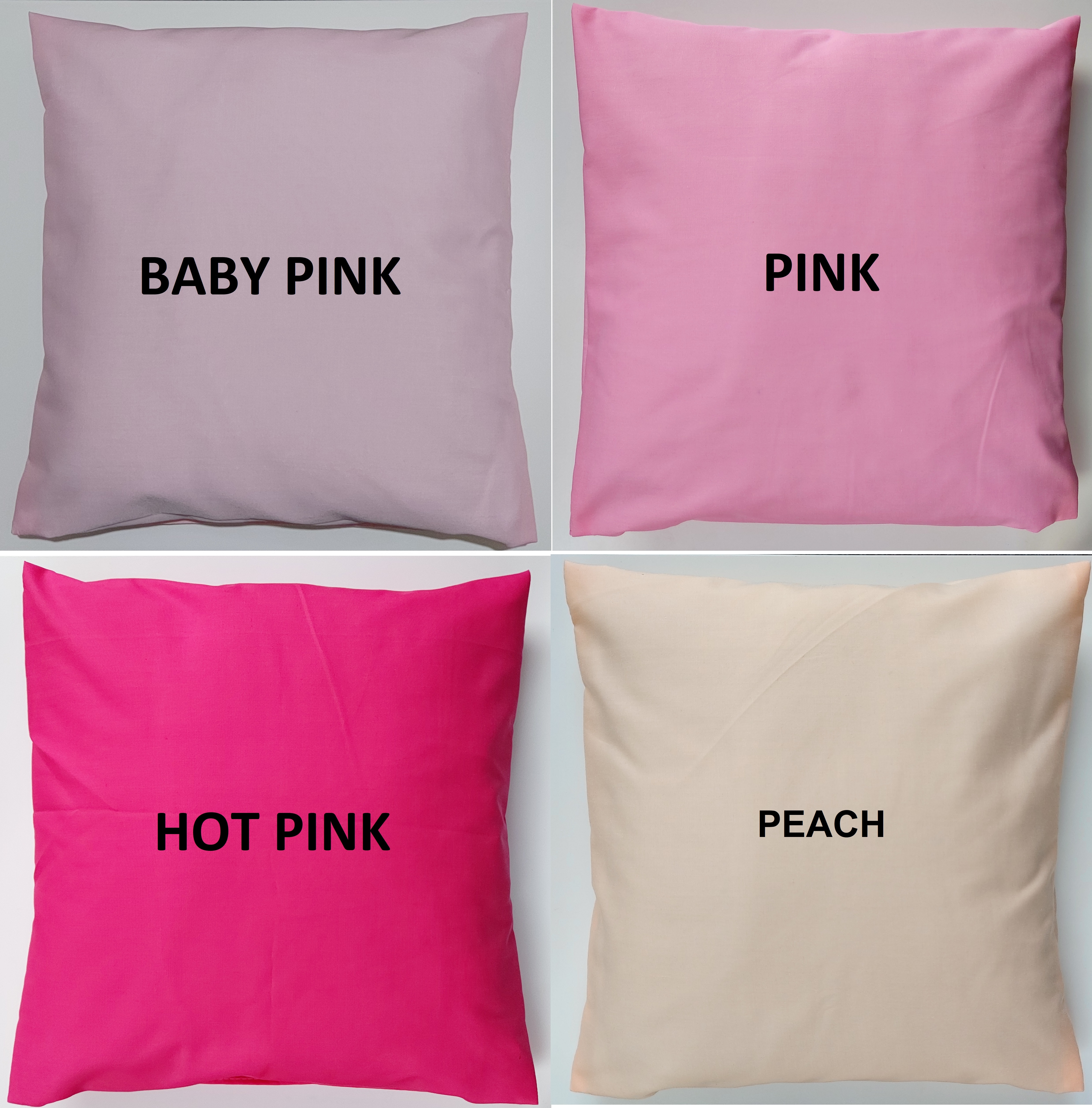 Happy & Playful Plain Cotton Cushion Covers