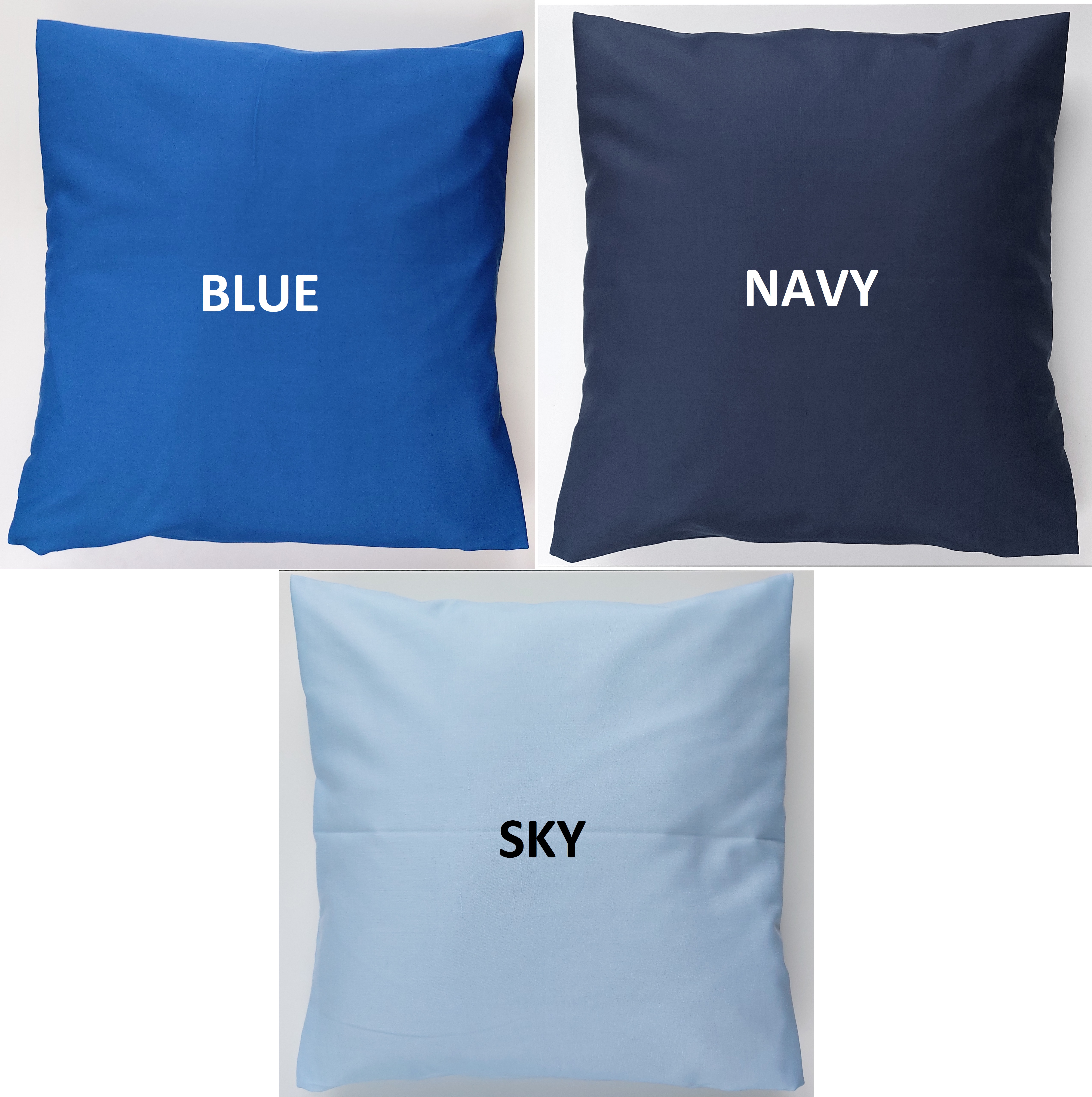 Calm & Refreshing Plain Cotton Cushion Covers