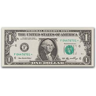 $1 Star Note Bill Random Circulated