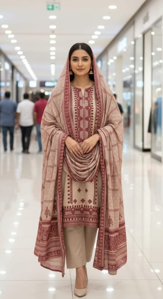 Dhanak Self Print Computer Chickenkari