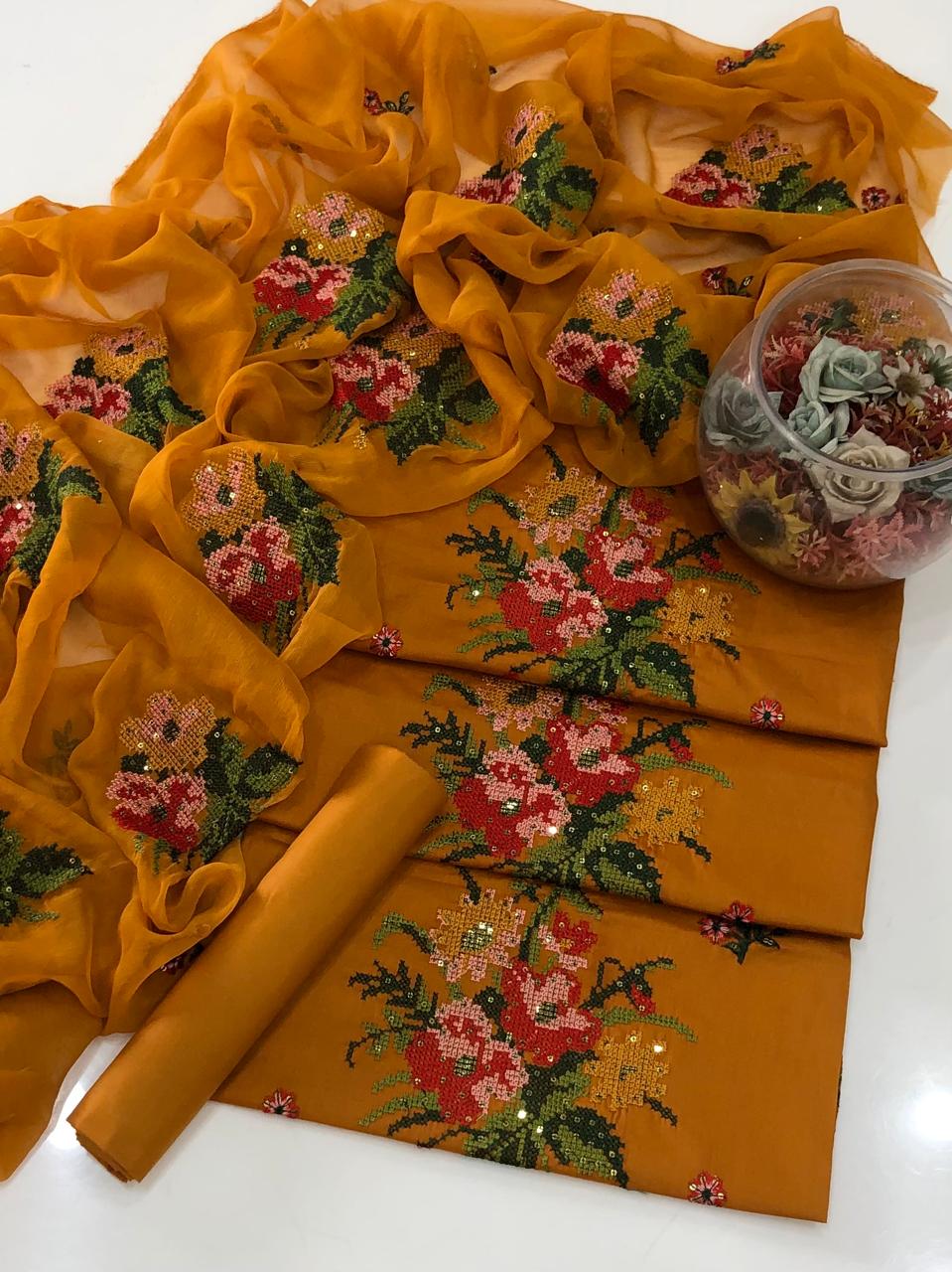 Cross Stitch Boti Sequence work