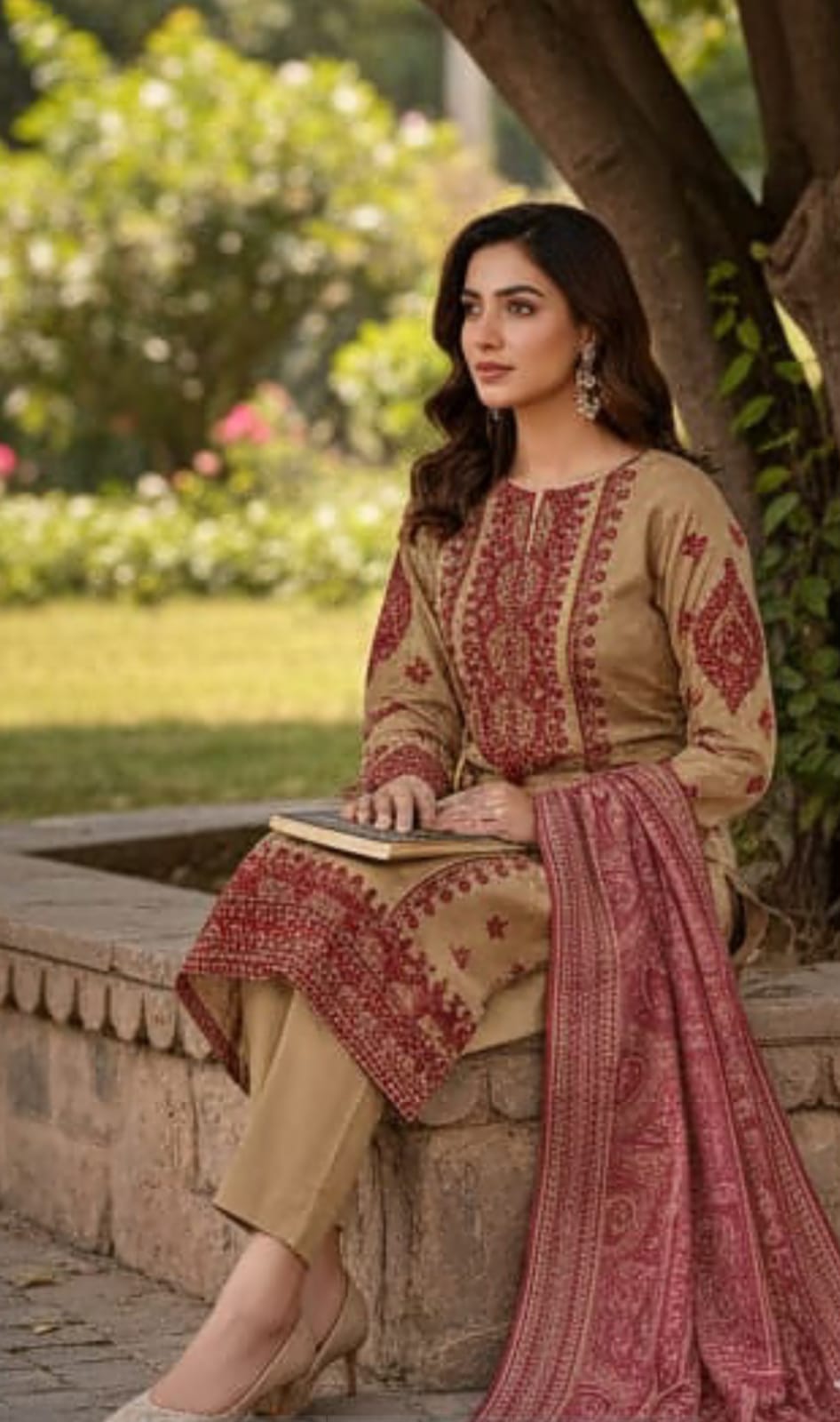 Dhanak Self Print Computer Chickenkari