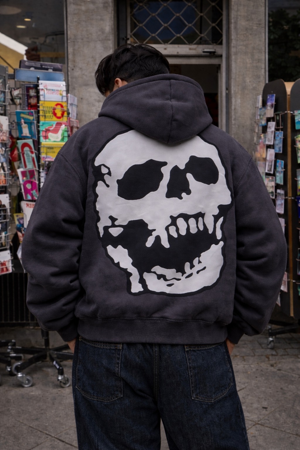 Skull Graphic Hoodie 500 GSM