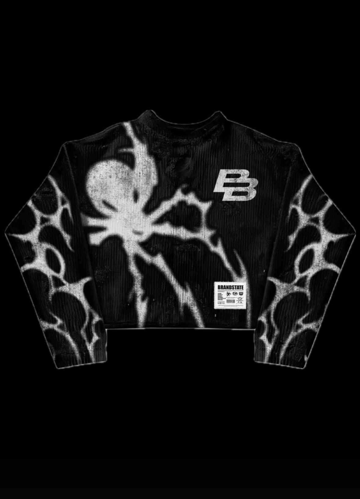 Black Spider Graphic Sweater