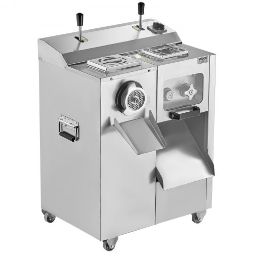 VEVOR Hachoir à Viande Trancheuse Électrique 6,35 kg/min Poussoir à Saucisse