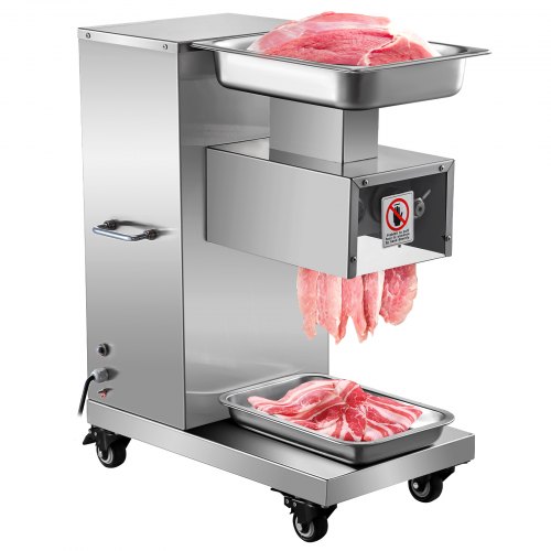 VEVOR Hachoir électrique 750 W, Trancheur à viande vertical en Acier inoxydable, 