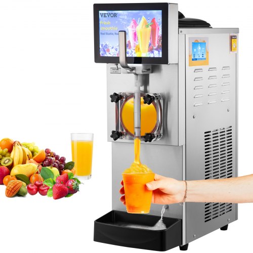 VEVOR Machine à Granités Commerciale 8L Machine à Granitas en Inox Alimentaire Machine à Slushie 