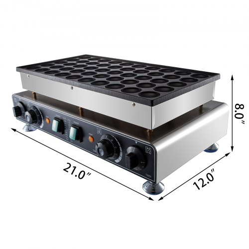 VEVOR Machine à Gateau aux Oeufs NP-543, Machine à Gaufre 1,7 kW