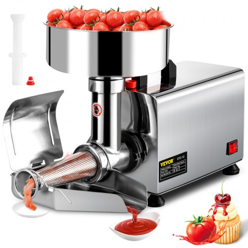 VEVOR Presse Tomates Électrique 370 W Machine à Coulis de Tomates Presse-Tomates 